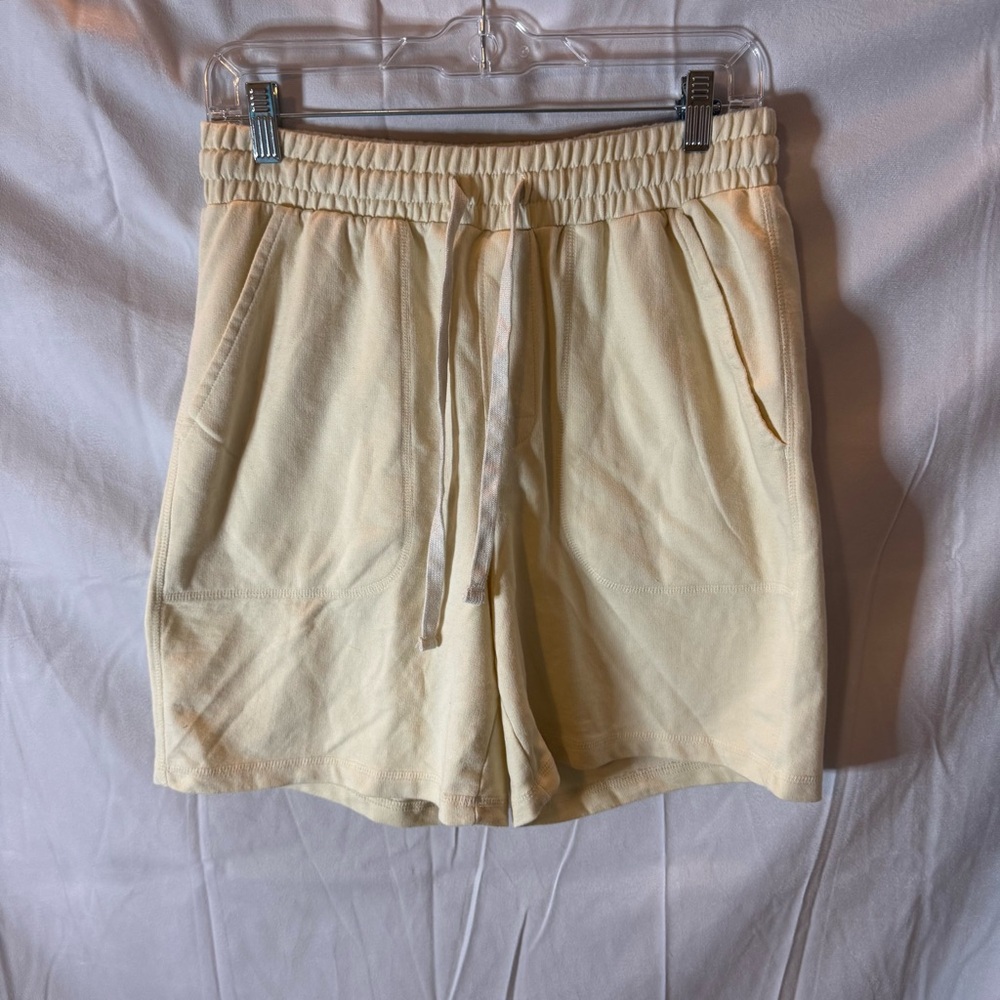 Alpine Design Men’s Small 7” Inseam Cream Fleece Pull On Short NWOT